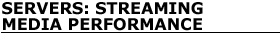 Servers: Streaming media performance